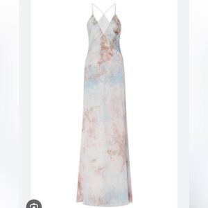 Galvan tie dye silk dress size 2